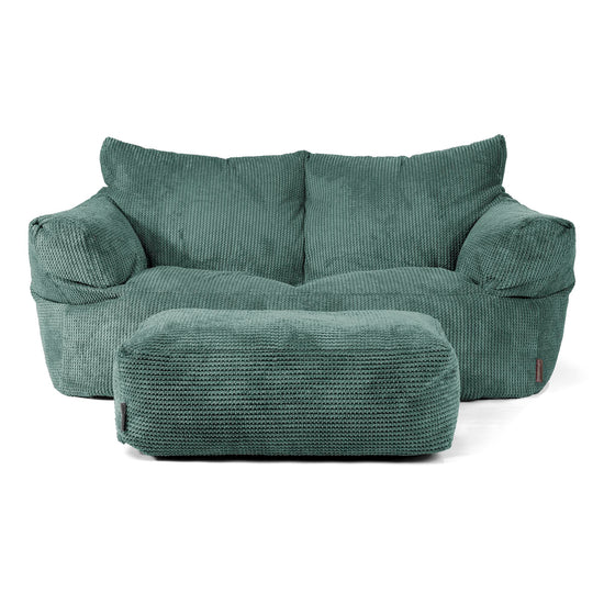 Josephine Sitzsack Sofa - Waffle Cord Moosgrün 02