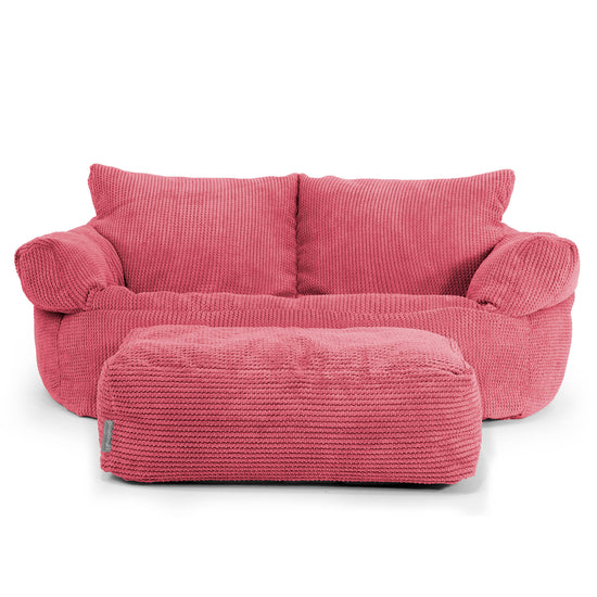 Josephine Sitzsack Sofa - Pom-Pom Pastellrot 02