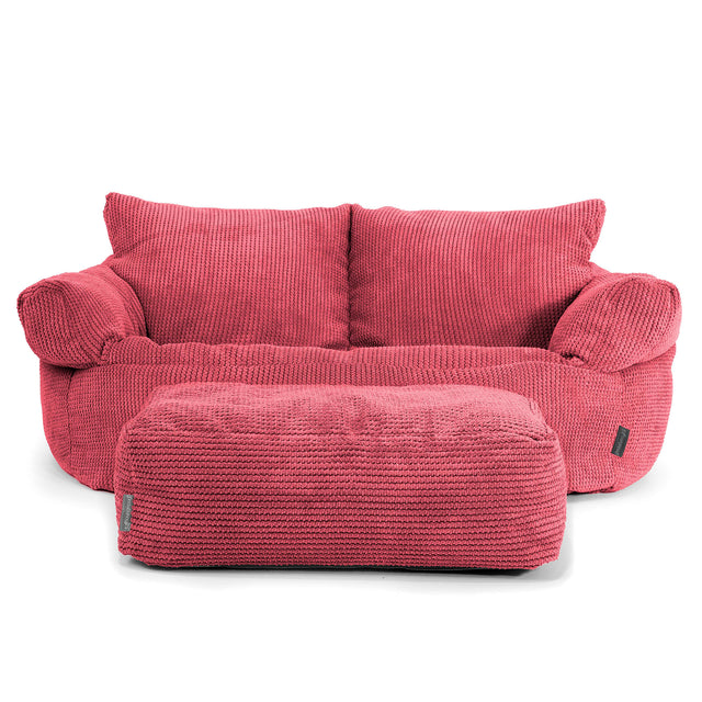 Josephine Sitzsack Sofa - Pom-Pom Pastellrot 02