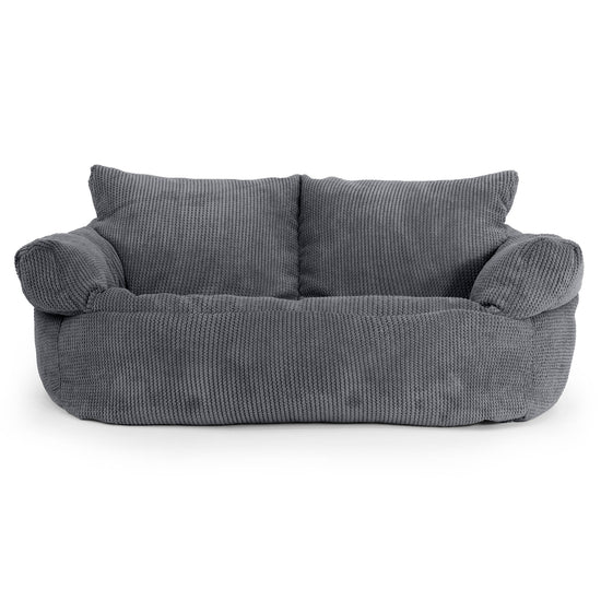 Josephine Sitzsack Sofa - Waffle Cord Schwarz 01