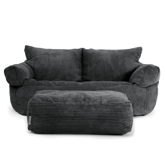 Josephine Sitzsack Sofa - Pom-Pom Schwarz 02