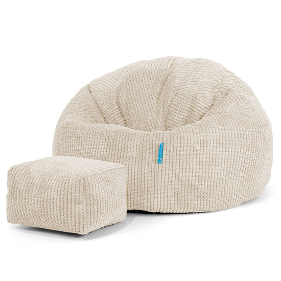 Klassicher Kindersessel Sitzsack 1-5 jahren - Pom-Pom Creme 02