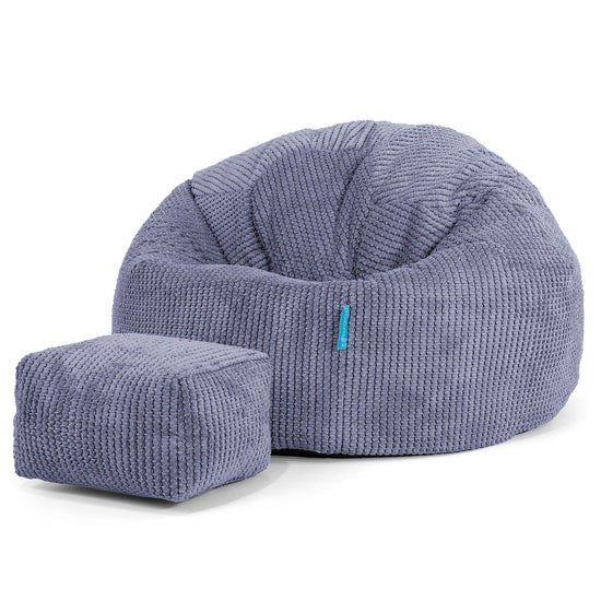 Klassicher Kindersessel Sitzsack 1-5 jahren - Pom-Pom Lila 02