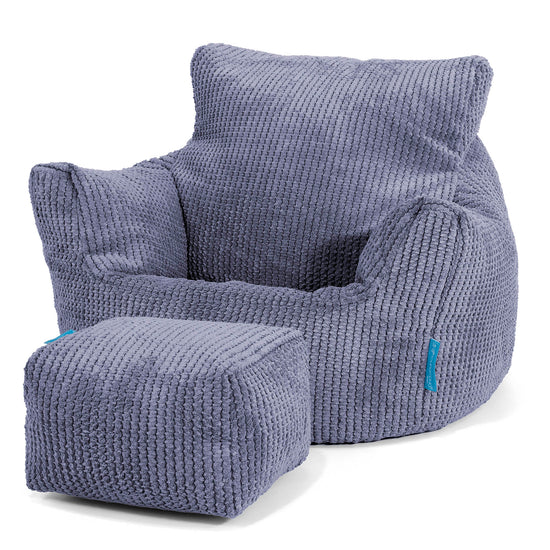 Klein Kindersessel Sitzsack 1-3 jahren - Pom-Pom Lila 02