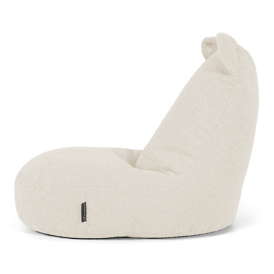 Kindersitzsack Tierform Bär 2-6 Jahre - Bouclé Elfenbein 02