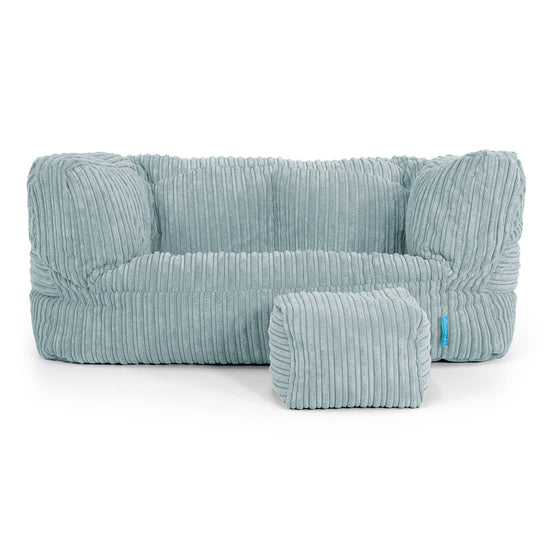 Kindersofa Albert 2-6 jahren - Cord Mintgrün 02