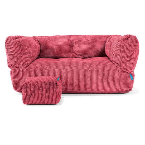 Kindersofa Albert 2-6 jahren - Pom-Pom Pastellrot 02