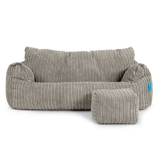 Josephine Sitzsack Sofa für Kinder 1-5 Jahre - Cord Nerzfarben 02
