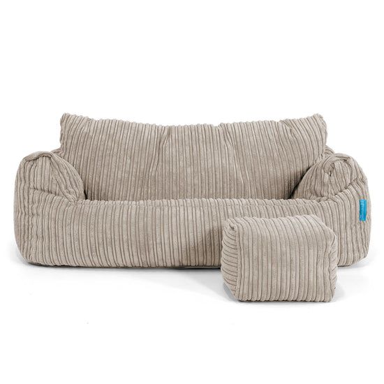 Josephine Sitzsack Sofa für Kinder 1-5 Jahre - Cord Nerzfarben 02