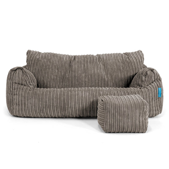 Josephine Sitzsack Sofa für Kinder 1-5 Jahre - Cord Graphitgrau 02