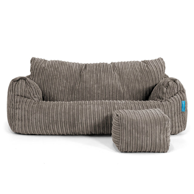 Josephine Sitzsack Sofa für Kinder 1-5 Jahre - Cord Graphitgrau 02
