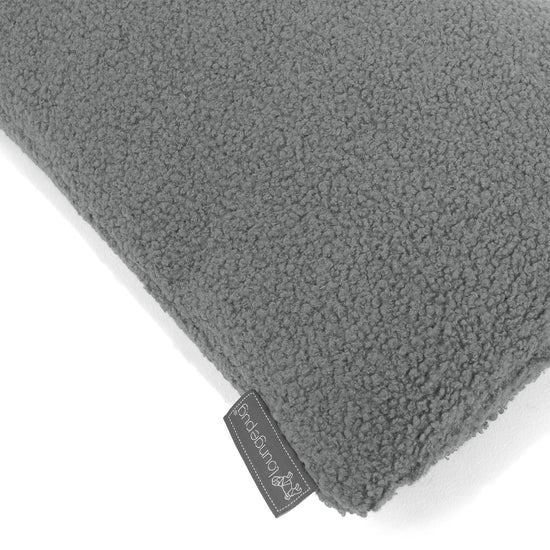 Dekokissen / Sofa Kissenbezug 35 x 50cm - Bouclé Grau 02