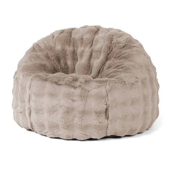 Klassischer Sitzsack Sessel - Bubble Pelz Nerzfarben 01