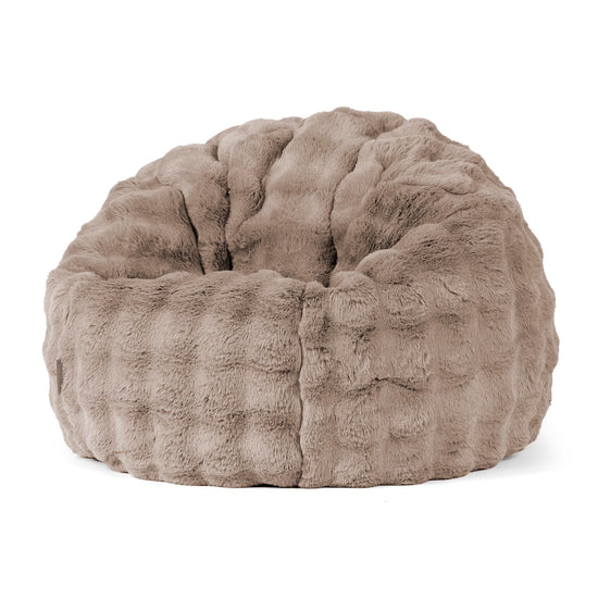 Klassischer Sitzsack Sessel - Bubble Pelz Nerzfarben 01