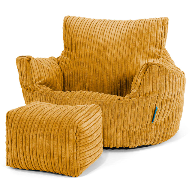 Klein Kindersessel Sitzsack 1-3 jahren - Cord Goldhonig 02