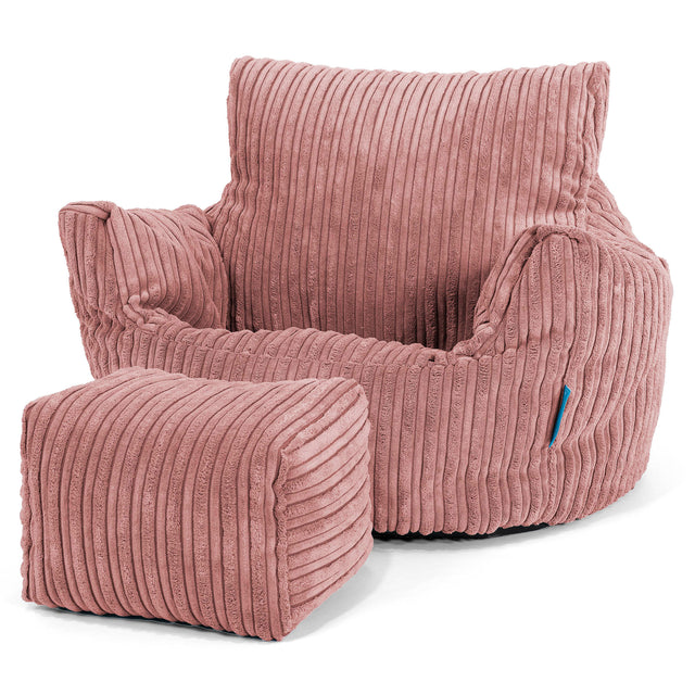 Klein Kindersessel Sitzsack 1-3 jahren - Cord Pfirsich 02