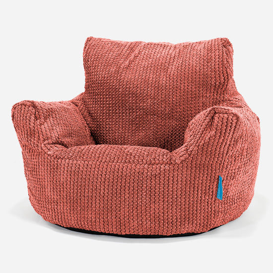 Klein Kindersessel Sitzsack 1-3 jahren - Pom Pom Kurbisorange 01