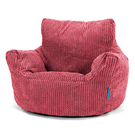 Klein Kindersessel Sitzsack 1-3 jahren - Pom Pom Pastellrot 01