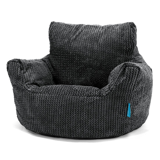 Klein Kindersessel Sitzsack 1-3 jahren - Pom Pom Schwarz 01