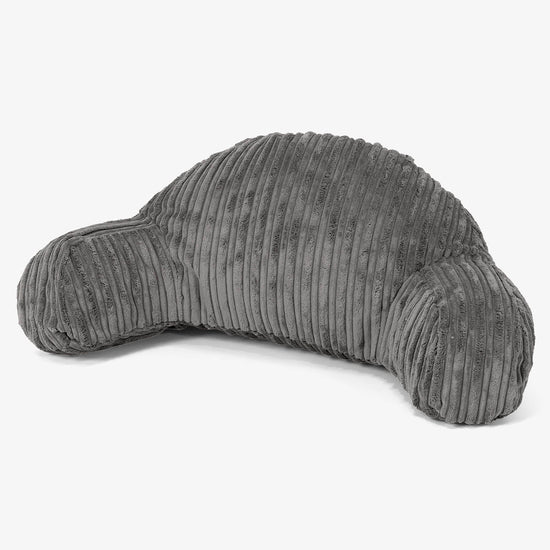 Lesekissen mit Rückenstütze für Kinder - Cord Graphitgrau 01