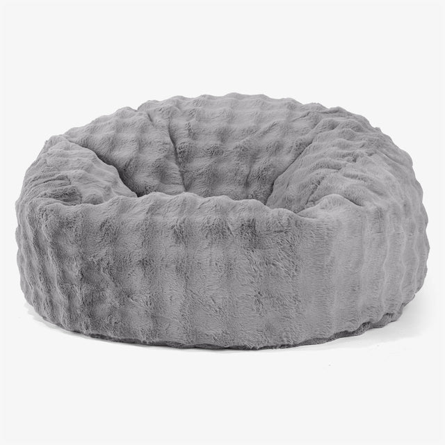 Mammoth Sofa Sitzsack XXL - Bubble Pelz Grau 01