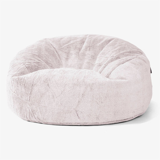 Mammoth Sofa Sitzsack XXL - Kaninchen Kunstfell Pastellrosa 01