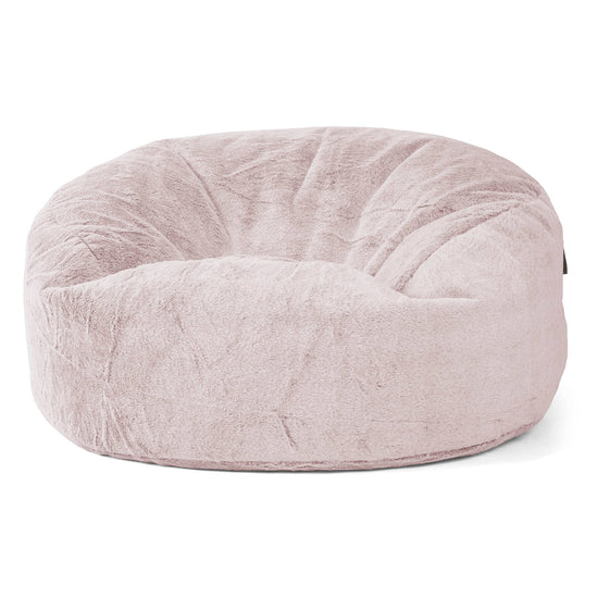 Mammoth Sofa Sitzsack XXL - Kaninchen Kunstfell Pastellrosa 01