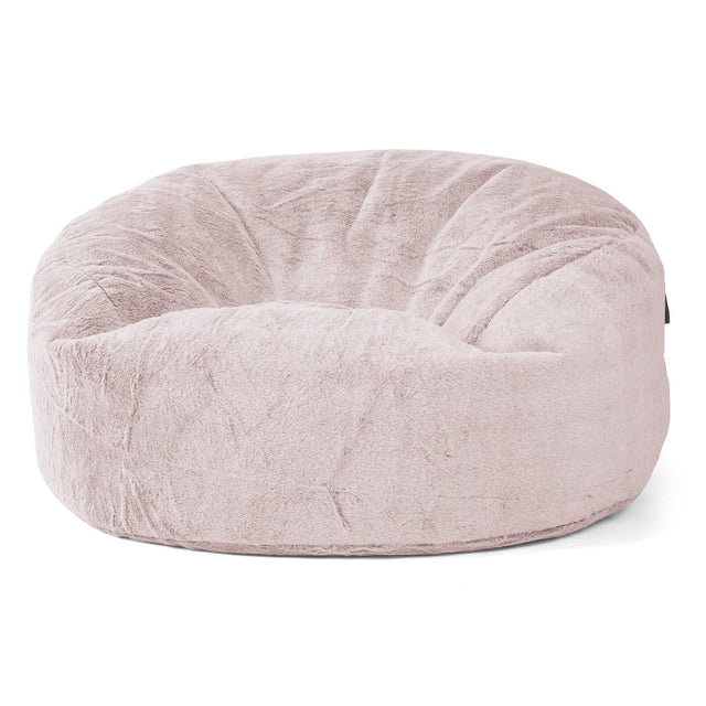 Mammoth Sofa Sitzsack XXL - Kaninchen Kunstfell Pastellrosa 01