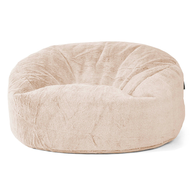 Mammoth Sofa Sitzsack XXL - Kaninchen Kunstfell Weiß 01
