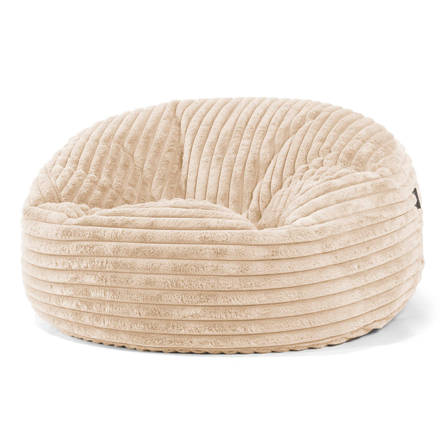 Mammoth Sofa Sitzsack XXL - Ultra Plüsch Cord Creme 01