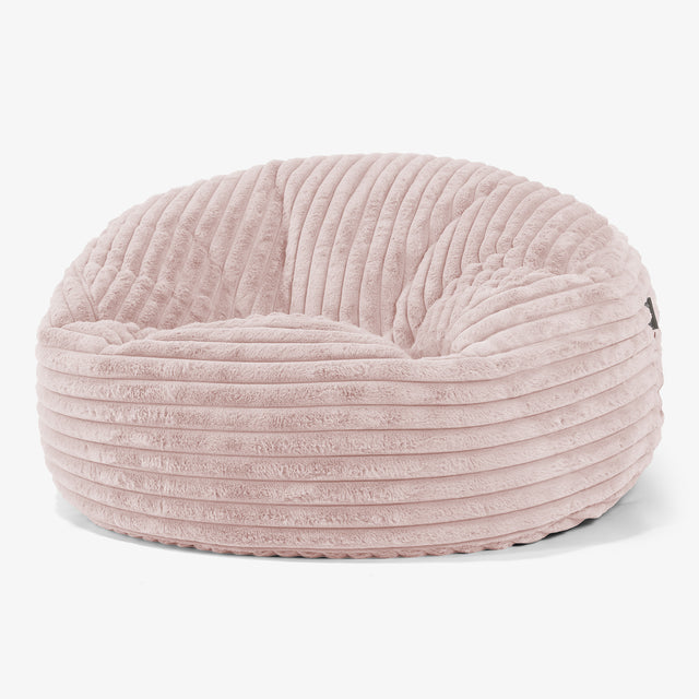 Mammoth Sofa Sitzsack XXL - Ultra Plüsch Cord Pastellrosa 01