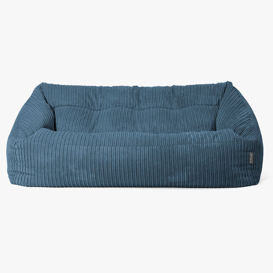 Maya Sitzsack Sofa - Cord Marineblau 01