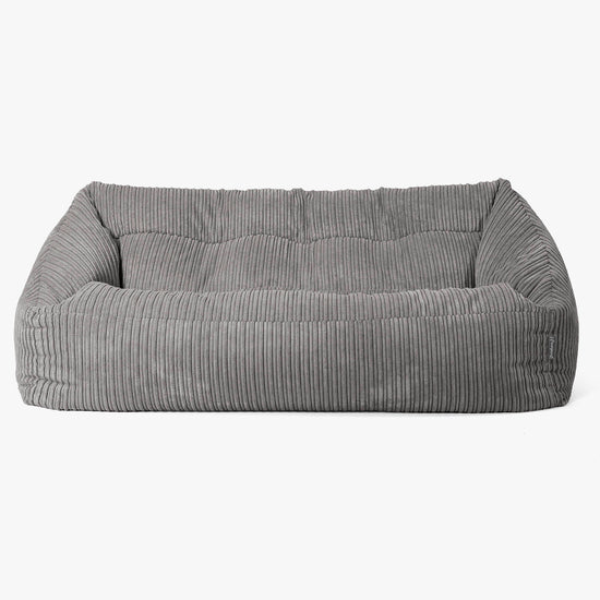 Maya Sitzsack Sofa - Cord Schiefergrau 01