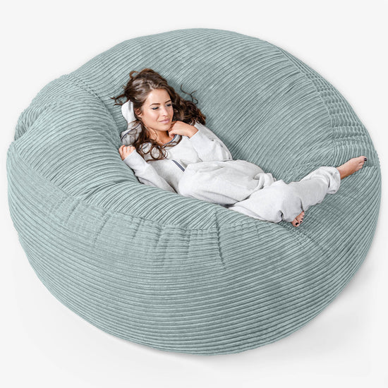 Mega-Mammoth Sofa Sitzsack XXL - Cord Mintgrün 01