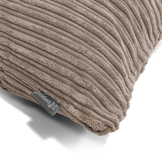 Nackenrolle Dekokissen / Sofa Kissenbezug 20 x 55cm - Cord Beigegrau 03
