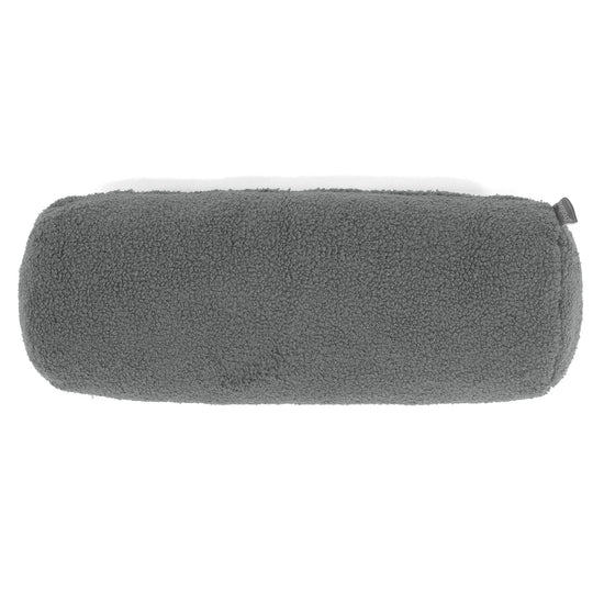 Nackenrolle Dekokissen / Sofa Kissenbezug 20 x 55cm - Bouclé Grau 02