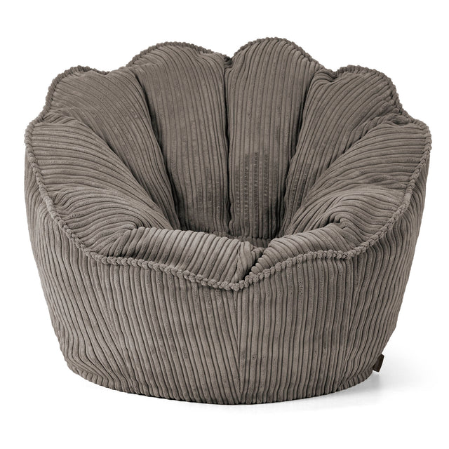 Natalia Sacco Sitzsack Stuhl - Cord Graphitgrau 01
