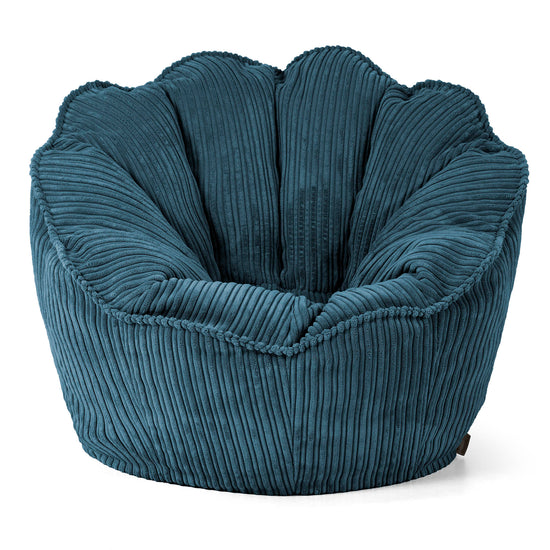 Natalia Sacco Sitzsack Stuhl - Cord Marineblau 01