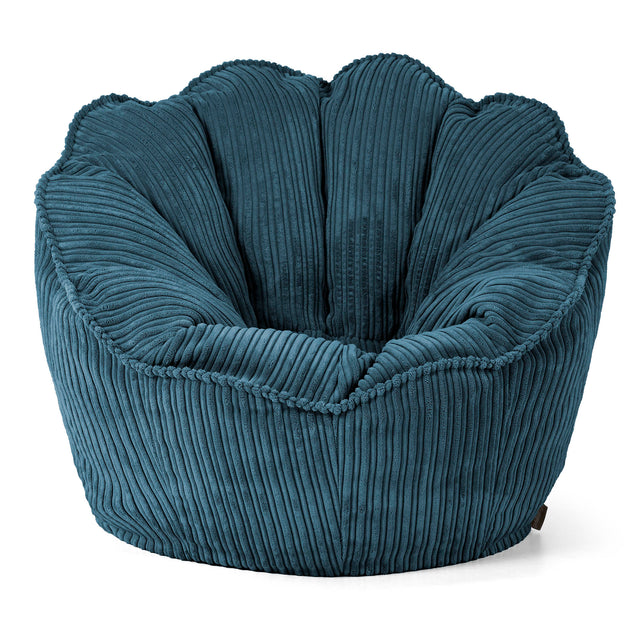 Natalia Sacco Sitzsack Stuhl - Cord Marineblau 01