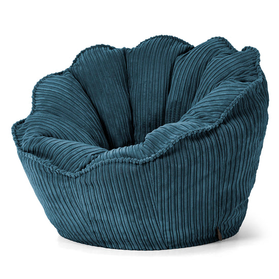 Natalia Sacco Sitzsack Stuhl - Cord Marineblau 02