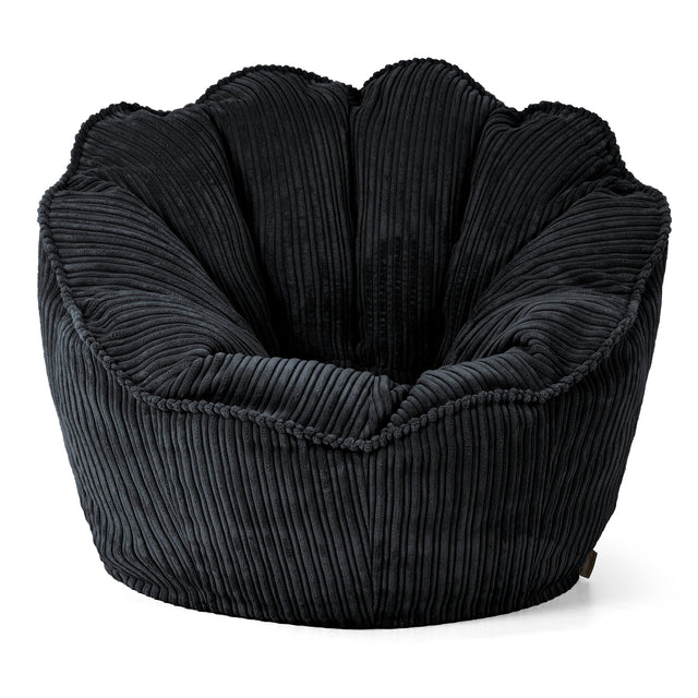 Natalia Sacco Sitzsack Stuhl - Cord Schwarz 01