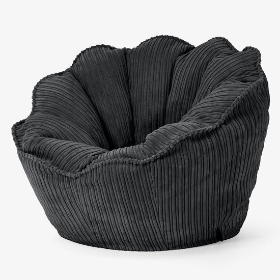 Natalia Sacco Sitzsack Stuhl - Cord Schwarz 02