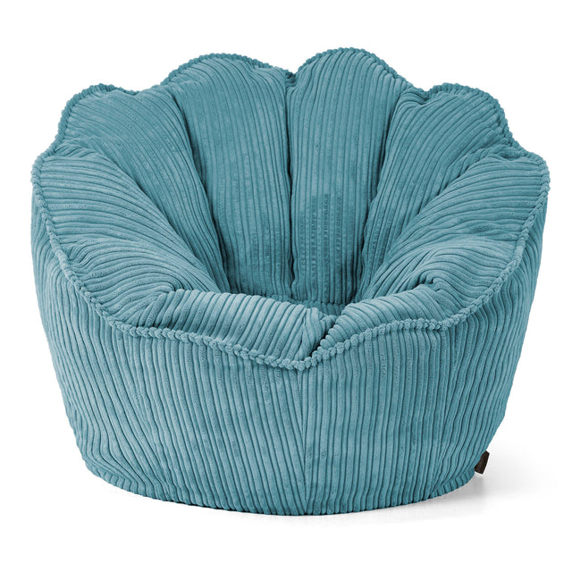 Natalia Sacco Sitzsack Stuhl - Cord Türkis 01