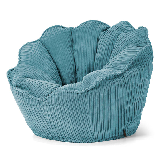 Natalia Sacco Sitzsack Stuhl - Cord Türkis 02