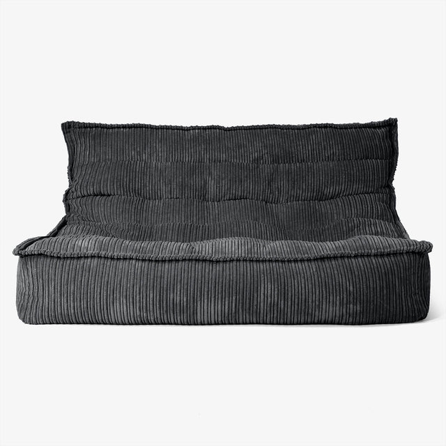 Oliver Sitzsack Bodensofa - Cord Schwarz 01