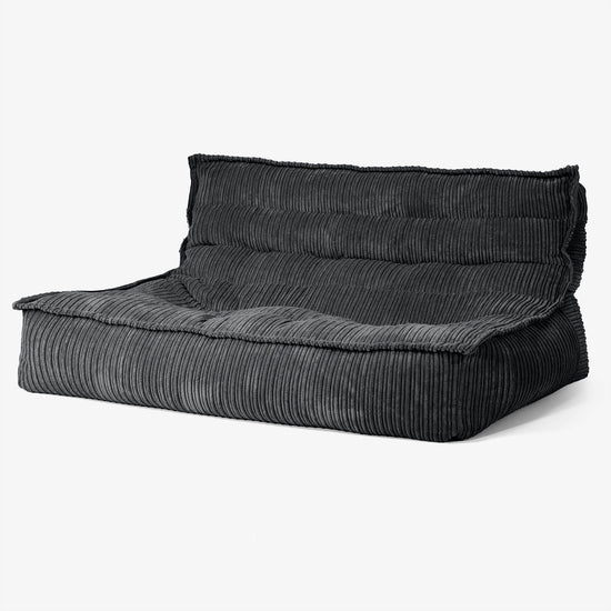 Oliver Sitzsack Bodensofa - Cord Schwarz 02