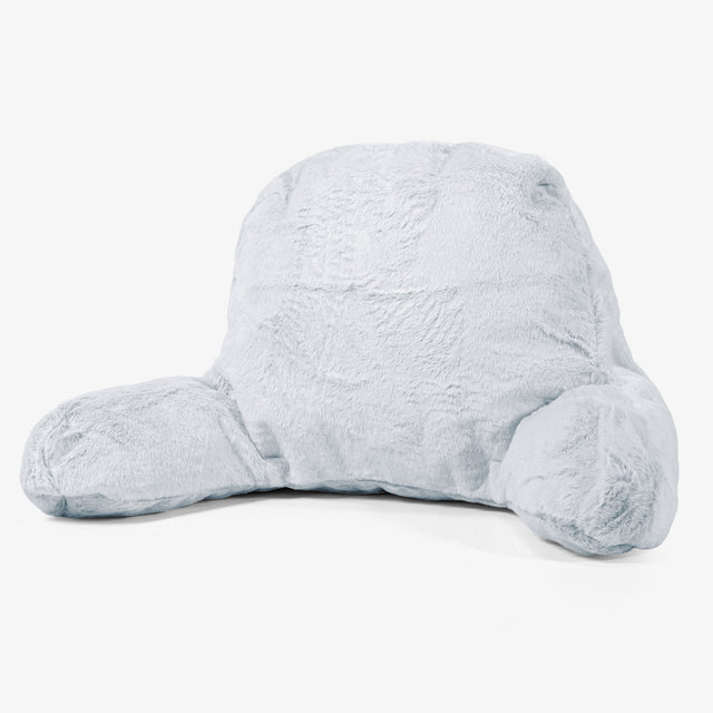 Lesekissen mit Rückenstütze - Kaninchen Kunstfell Pastellblau 01