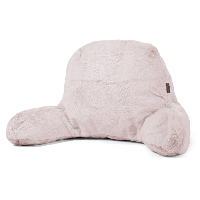 Lesekissen mit Rückenstütze - Kaninchen Kunstfell Pastellrosa 01