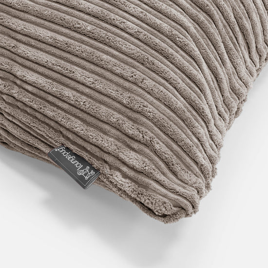 Riesen Dekokissen / Sofa Kissenbezug 40 x 70cm - Cord Beigegrau 02