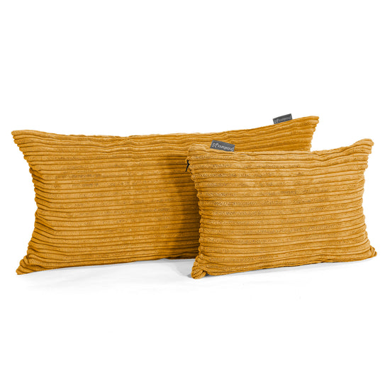 Riesen Dekokissen / Sofa Kissenbezug 40 x 70cm - Cord Goldhonig 03